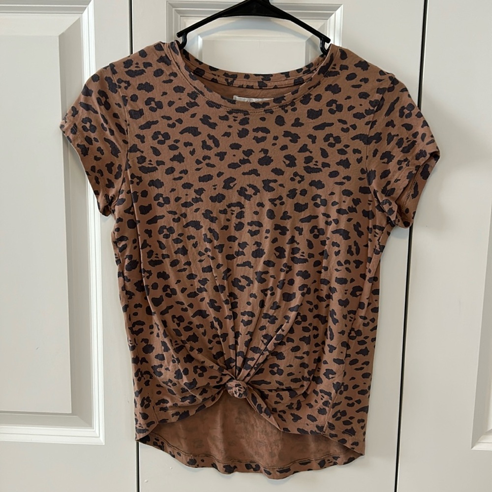 Abercrombie & Fitch Leopard Tie Tee